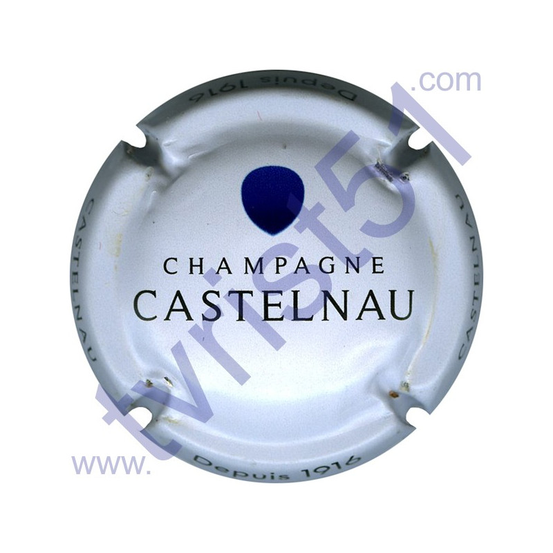 DE CASTELNAU : blanc goutte bleue