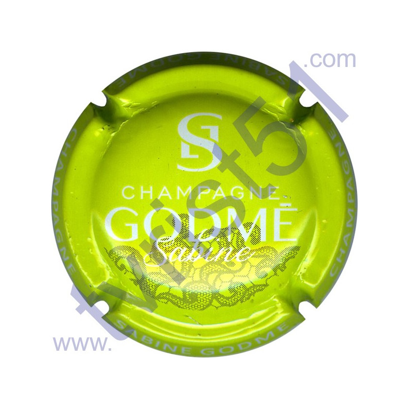 GODME Sabine n°06 vert pomme et blanc