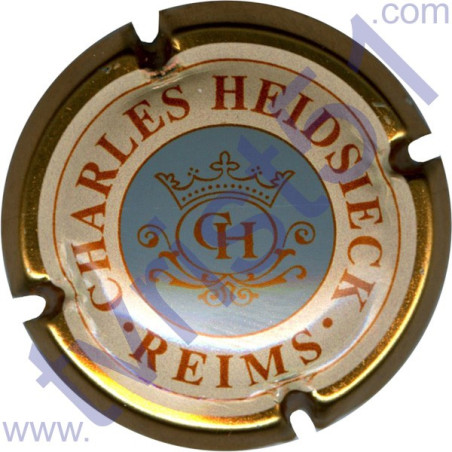 CHARLES HEIDSIECK n°61c crème rosé centre gris bleu