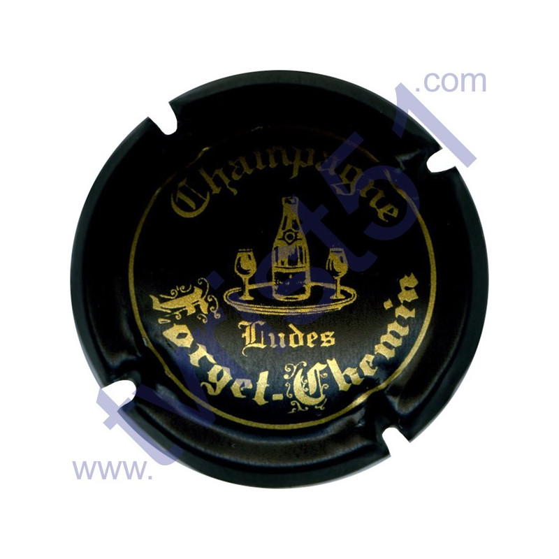 FORGET-CHEMIN n°06b noir mat et or FORGET-CHEMIN n°06b noir mat et or