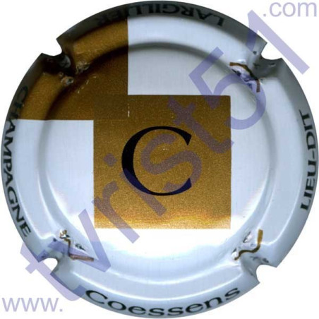 COESSENS n°08 blanc et or mat