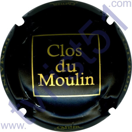 CATTIER : Clos du Moulin noir mat et or