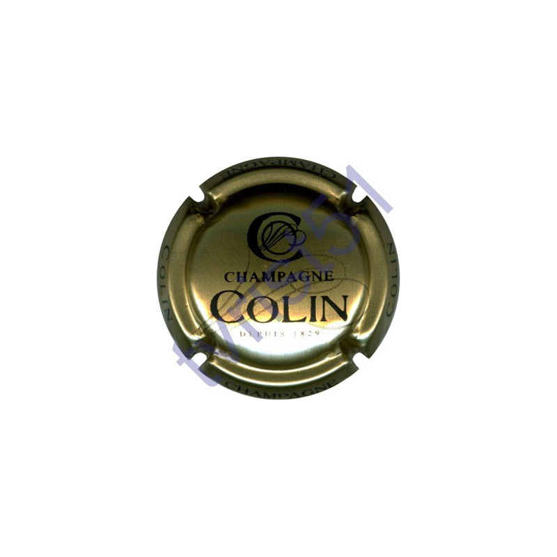 COLIN n°24 or pâle et noir
