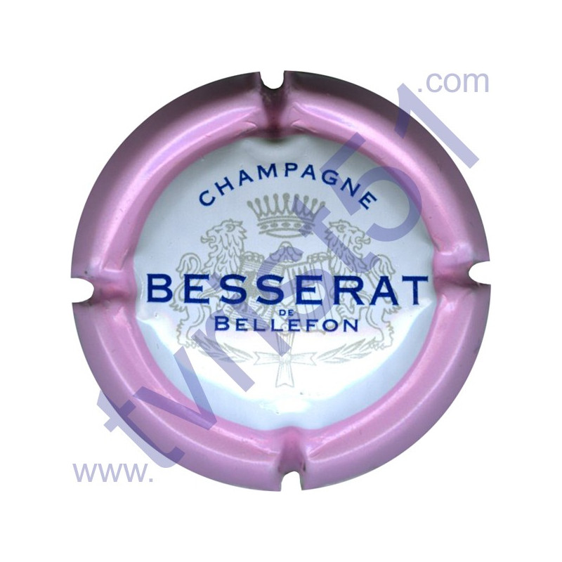 BESSERAT DE BELLEFON : contour rose 32mm barres vides