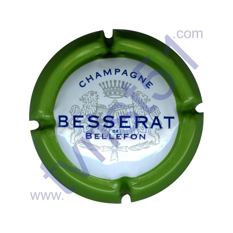 BESSERAT DE BELLEFON : contour vert 32mm barres vides