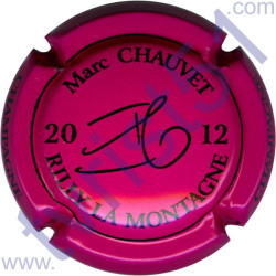 CHAUVET Marc : millésime 2012 fuchsia et noir