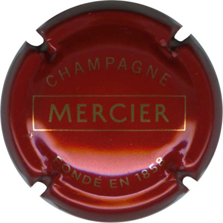 MERCIER n°38a rouge foncé et or