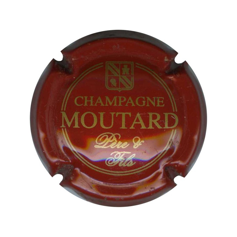 MOUTARD PERE & FILS n°16 bordeaux et or pâle