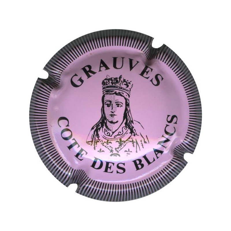 GRAUVES n°05 rose et noir striée