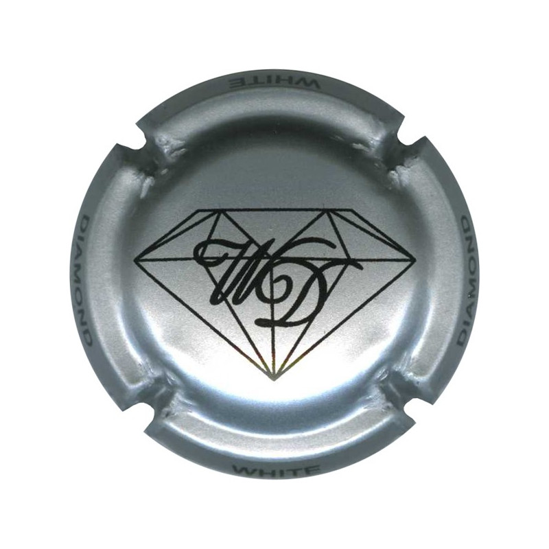 GUIBORAT M. n°16 White Diamond argent et noir