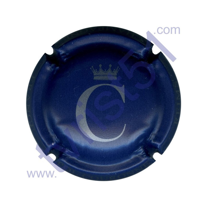 COURONNE Pol n°01 bleu mat et argent COURONNE Pol n°01 bleu mat et argent