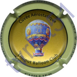 CUILLIER P. & F. n°28c Aérostatique contour pistache