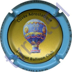 CUILLIER P. & F. n°28d Aérostatique contour bleu ciel