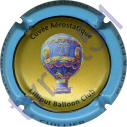 CUILLIER P. & F. n°28d Aérostatique contour bleu ciel