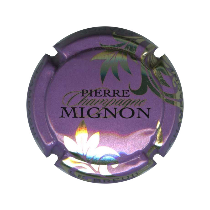 MIGNON Pierre n°61m mauve et or pâle