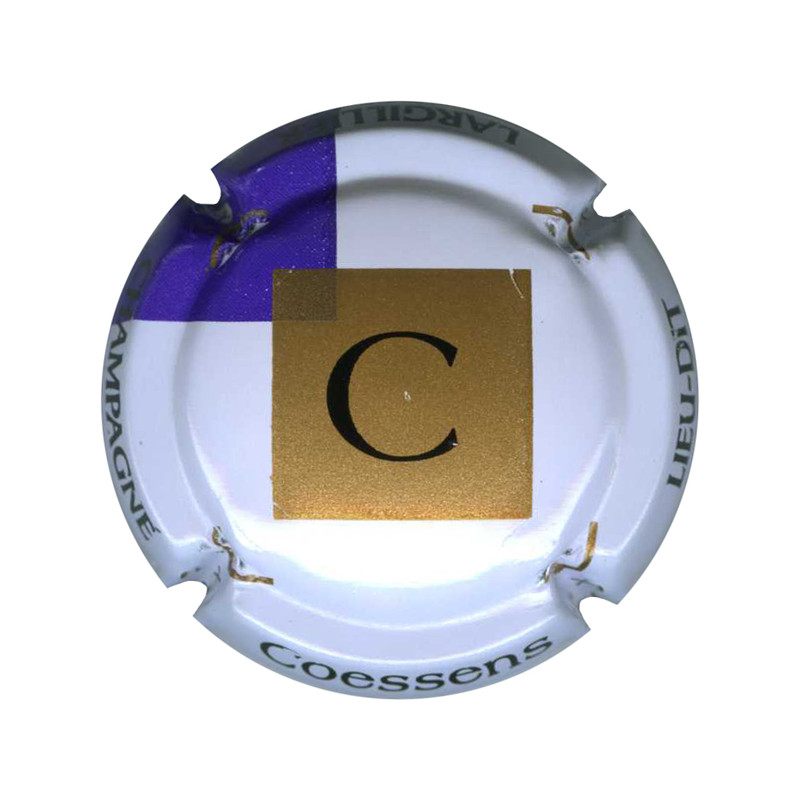 COESSENS n°03 blanc or mat et violet
