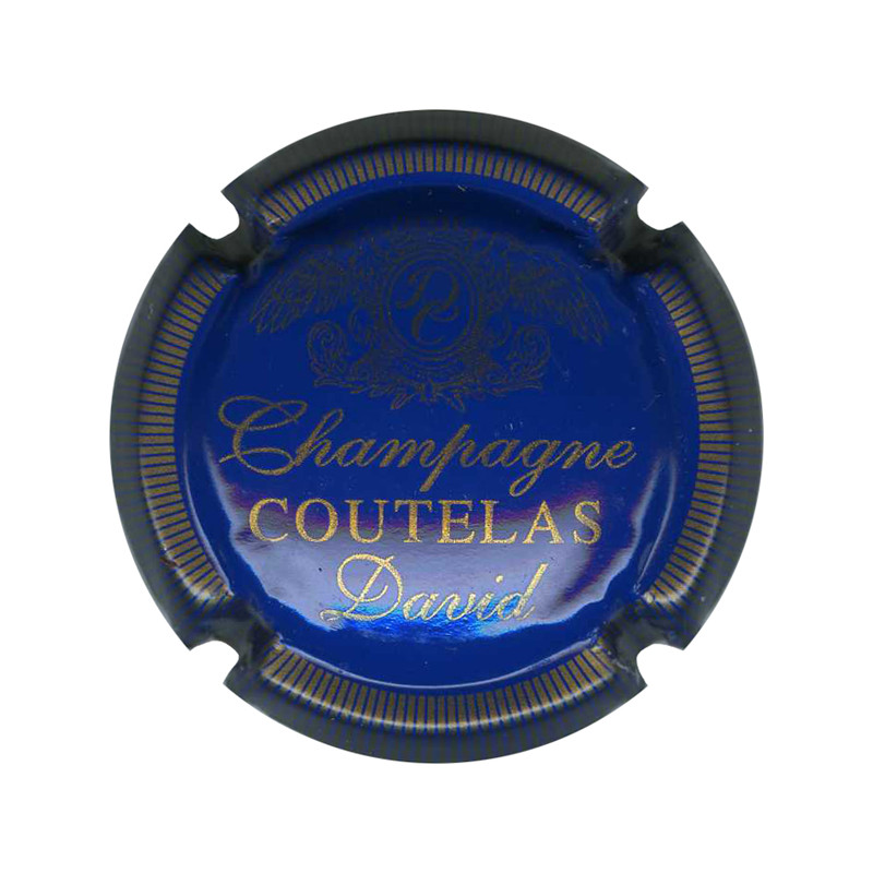 COUTELAS David n°01 bleu et or striée