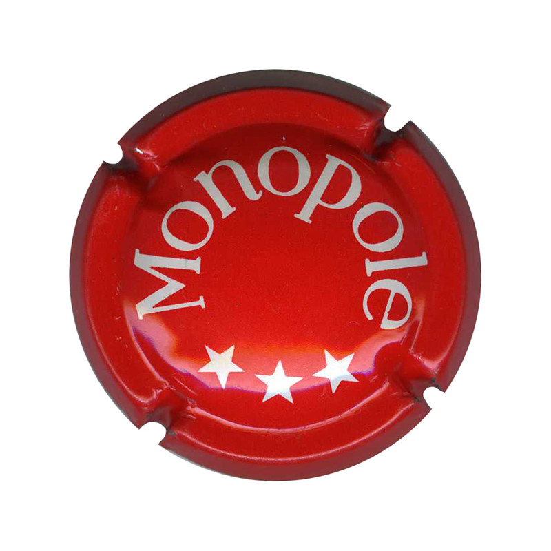 HEIDSIECK MONOPOLE n°42 rouge foncé et blanc