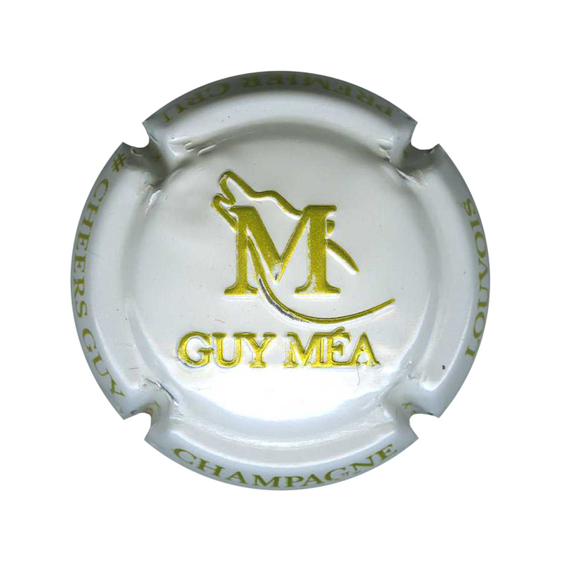 MEA Guy n°16c estampée blanc et or