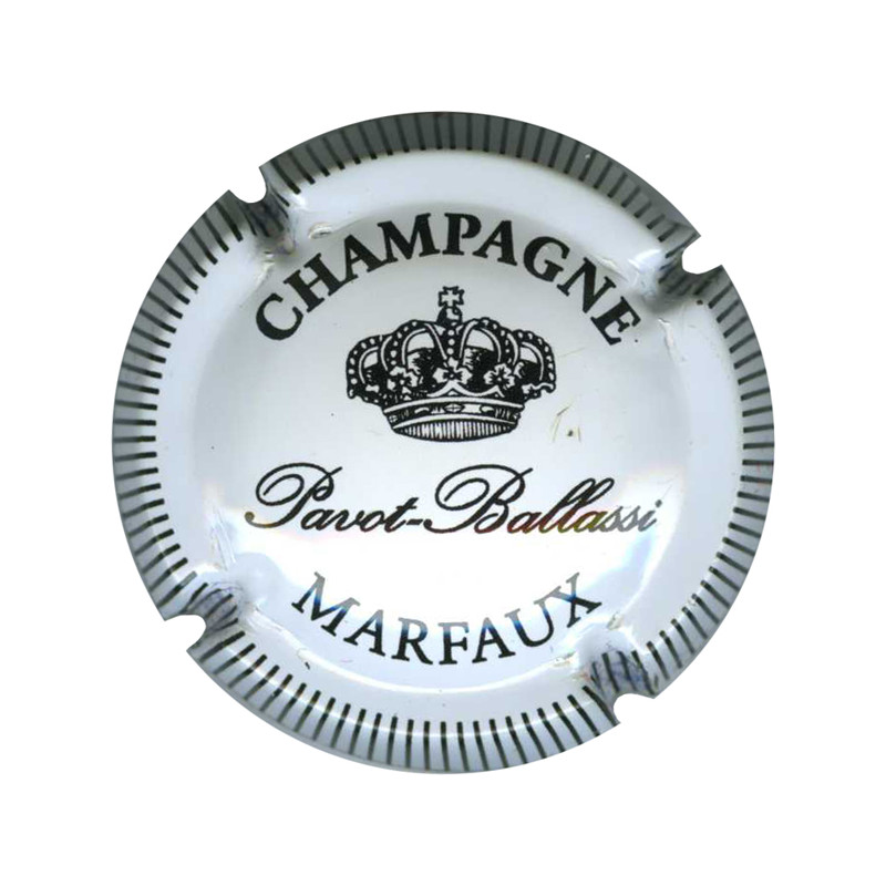 PAVOT-BALLASSI n°14 blanc et noir striée