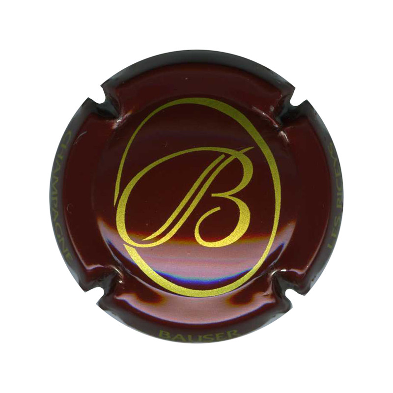 BAUSER René n°10 bordeaux et or