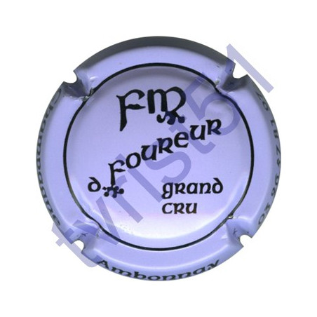 FOUREUR-MARQUET n°11 mauve et noir