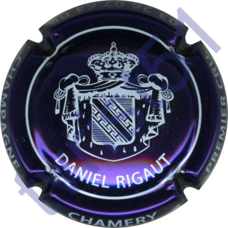 RIGAUT Daniel : violet métallisé et blanc
