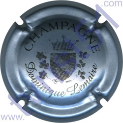 LEMAIRE Dominique n°04 petit blason argent-bleuté et noir