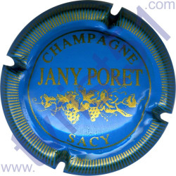 PORET Jany n°12 bleu pâle et or striée