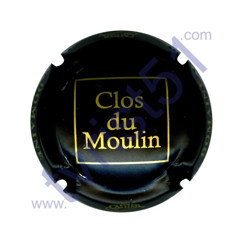 CATTIER : Clos du Moulin noir mat et or