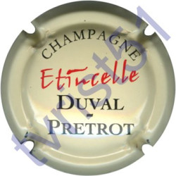 DUVAL-PRETROT : cuvée Etincelle fond crème pâle